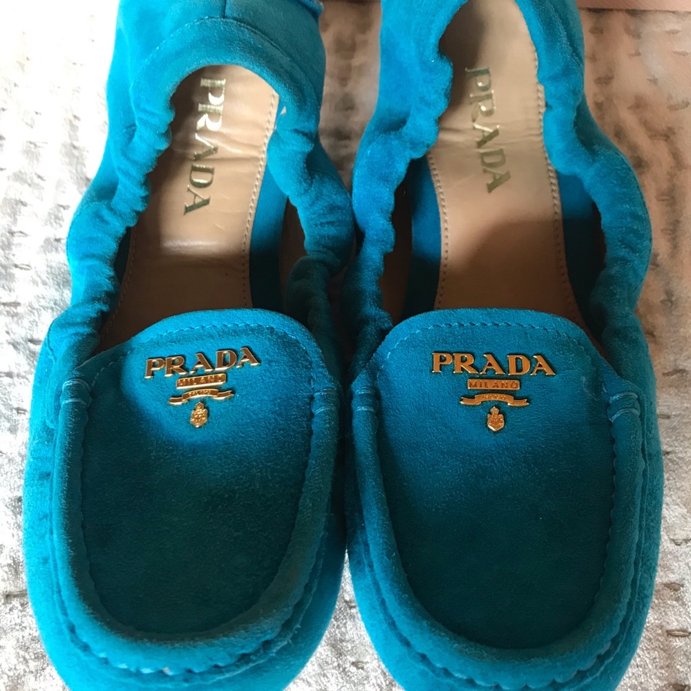 PRADA Scrunch Driving Loafer